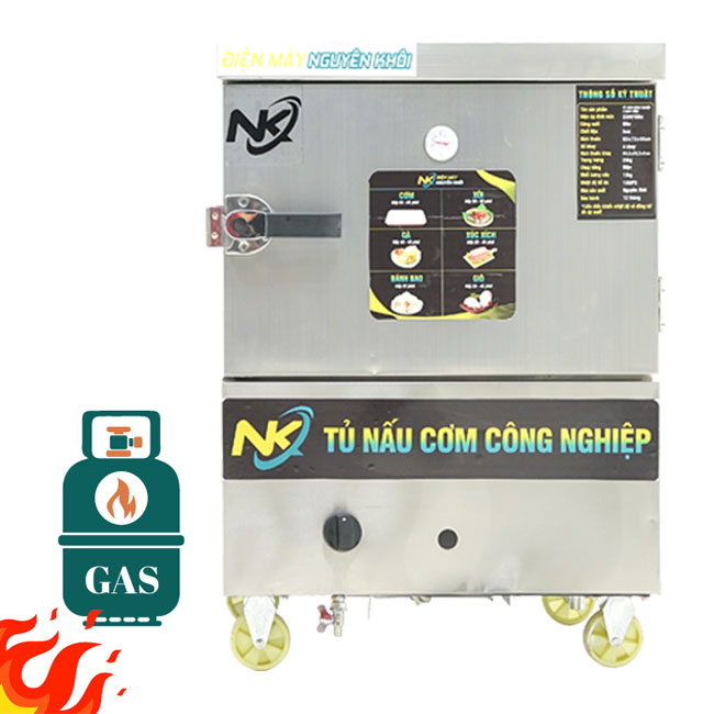 Tủ nấu cơm 4 khay gas NK-4KG