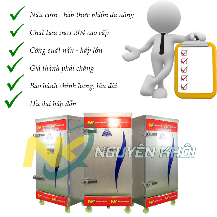 Những lí do bạn nên chọn mua tủ cơm công nghiệp của Nguyên Khôi