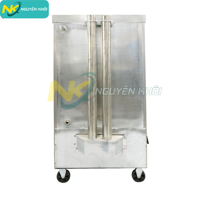 Mặt sau tủ cơm công nghiệp 8 khay