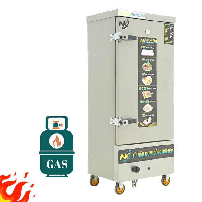Tủ nấu cơm 12 khay gas NK-12KG
