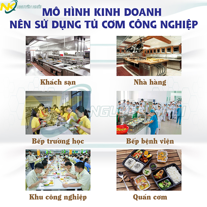 Tủ nấu cơm công nghiệp - giải pháp nấu cơm ngon số lượng lớn