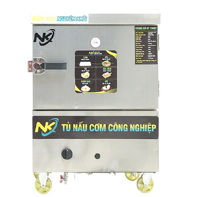 Tủ nấu cơm 4 khay sử dụng gas