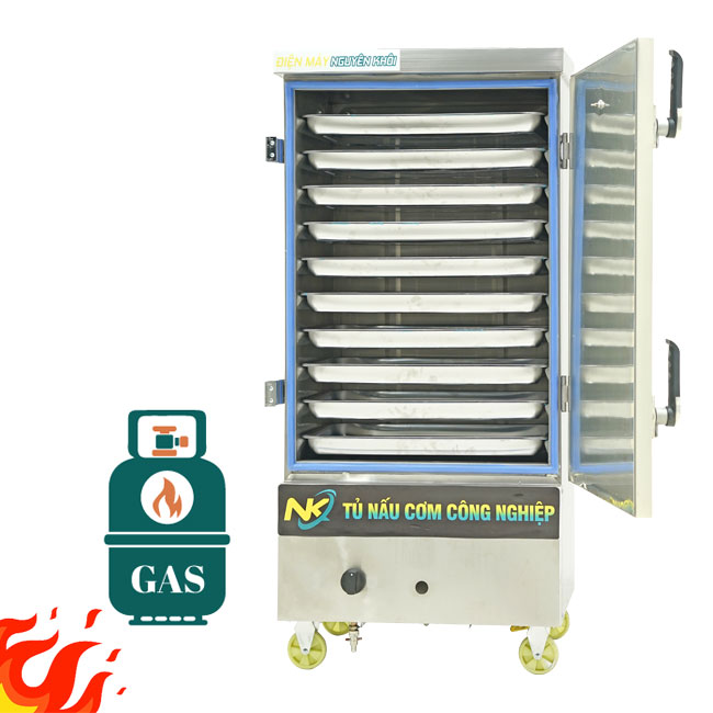 Tủ nấu cơm 10 khay gas NK-10KG