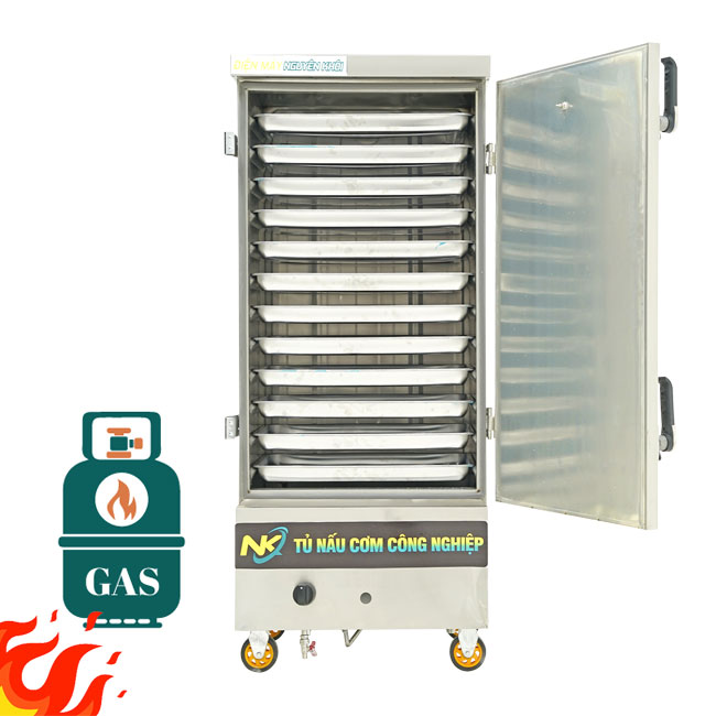 Tủ nấu cơm 12 khay gas NK-12KG