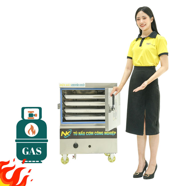 Tủ nấu cơm 4 khay gas NK-4KG