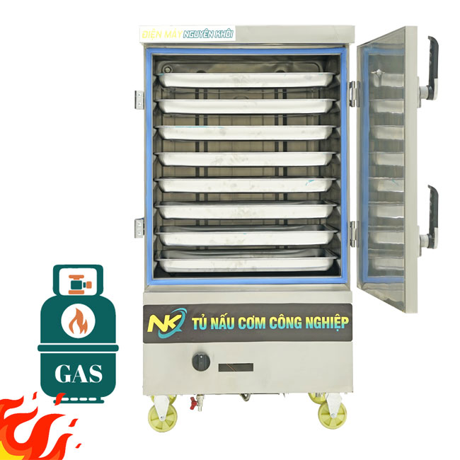 Tủ nấu cơm 8 khay gas NK-8KG