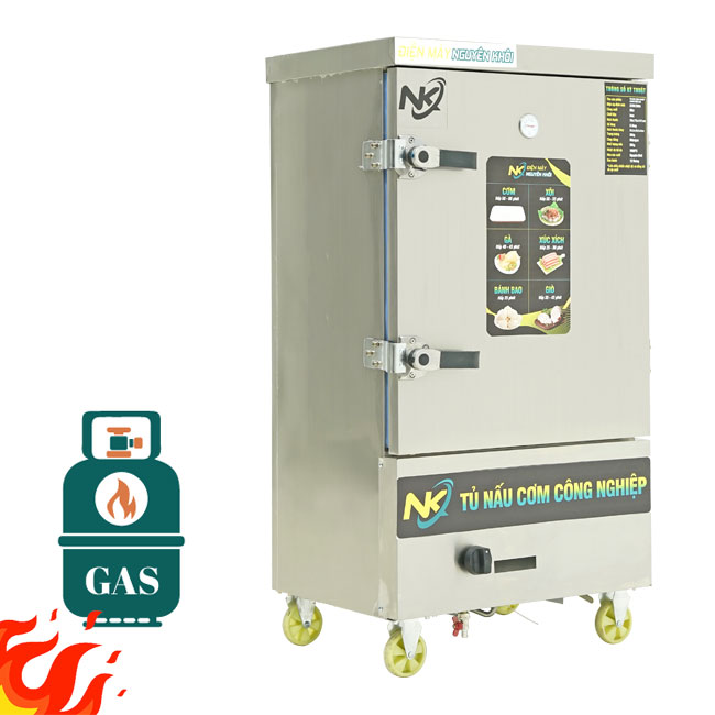 Tủ nấu cơm 8 khay gas NK-8KG