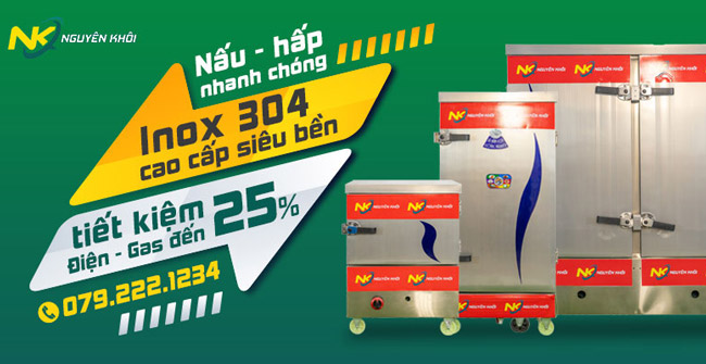 Tủ hấp bánh bao Nguyên Khôi chất lượng cao, tủ hấp bánh bao công nghiệp