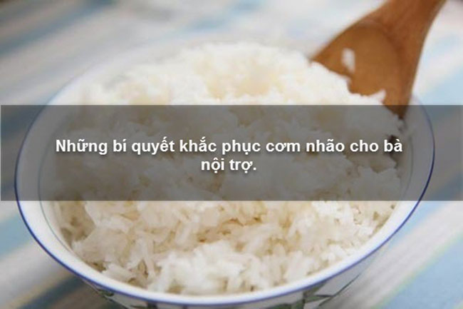 Cách chữa cơm bị nhão nhanh chóng, hiệu quả