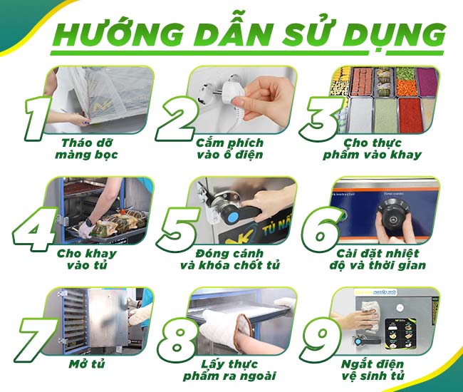 Hướng dẫn sử dụng tủ nấu cơm 