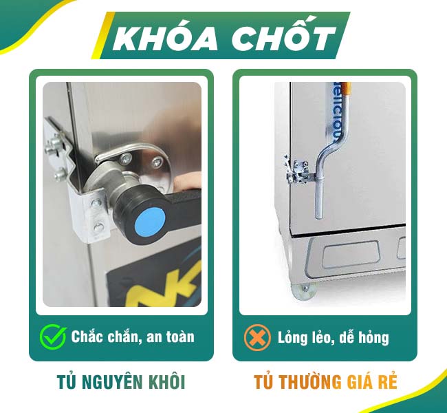 Tay cầm kèm chốt đóng 