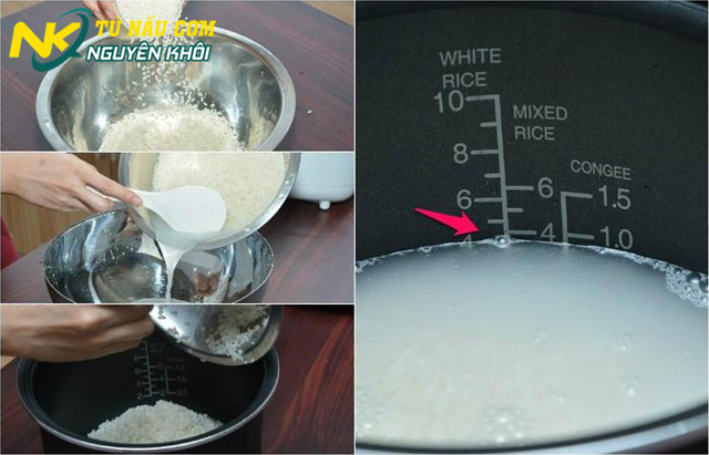 Bí quyết đong gạo nấu cơm chuẩn nhất
