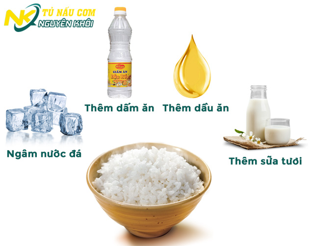 Mẹo nấu cơm điện không dính nồi