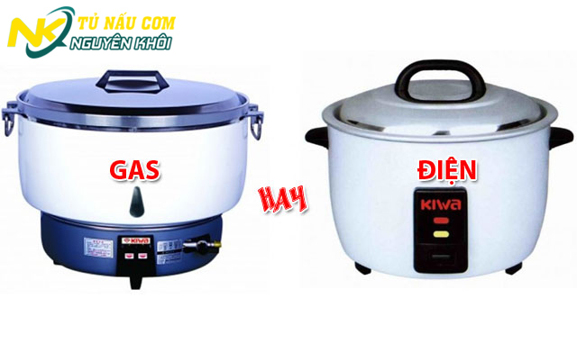 Chọn mua nồi nấu cơm công nghiệp gas hay điện