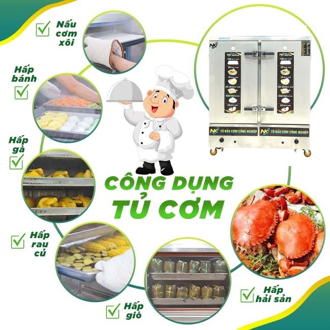 Khả năng nấu hấp đa năng 