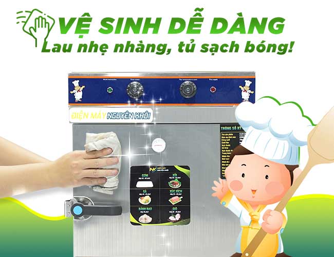 Thiết kế đẹp, dễ dàng vệ sinh 