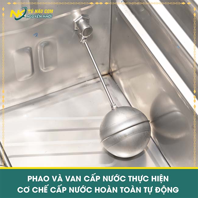 Phao cấp nước tủ hấp cơm nghiệp Nguyên Khôi