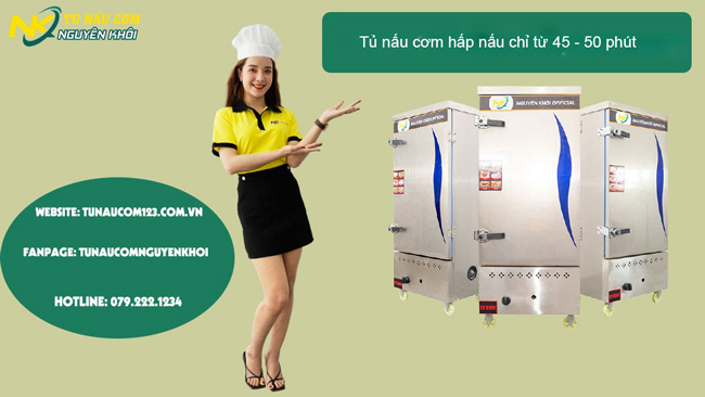 Tủ hấp cơm niêu chế biến nhanh chóng, thời gian nấu của tủ cơm 