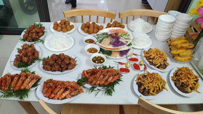 Dịch vụ nấu cỗ cưới tại nhà - Tiệc Mạnh Hùng