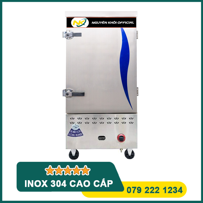 Tủ cơm công nghiệp 10 khay điện gas, tủ cơm 10 khay điện gas