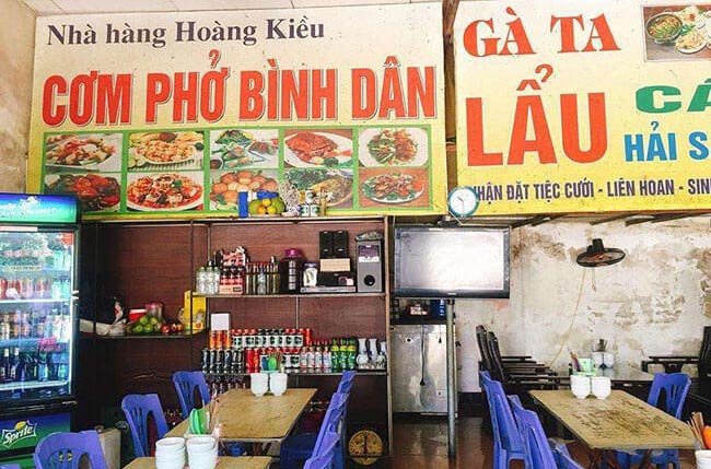 Thiết kế quán cơm bình dân truyền thống, quán cơm bình dân