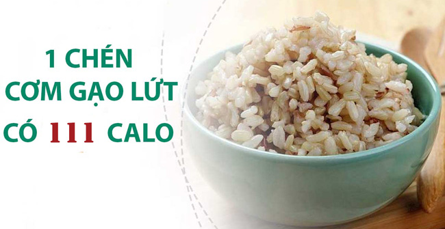 Mỗi bát cơm gạo lứt chứa khoảng 111 calo, 1 bát cơm gạo lứt bao nhiêu calo?