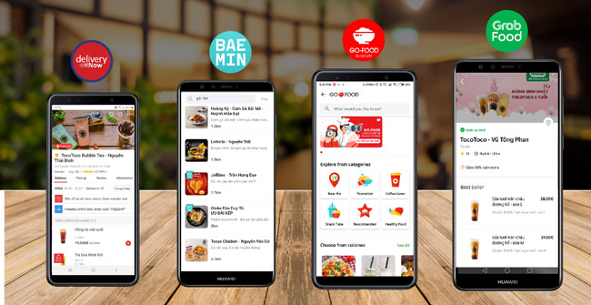 Kết hợp với các app đặt đồ ăn online, các app giao đồ ăn