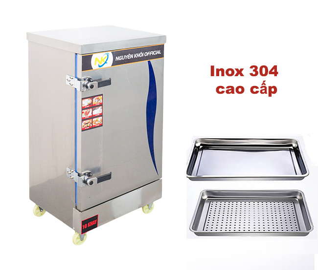 Mua khay nấu cơm làm từ inox 304, Chất liệu