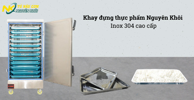 Khay đựng thực phẩm Nguyên Khôi, khay nấu cơm