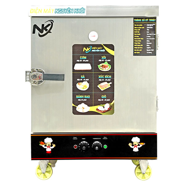 Tủ nấu cơm 6 khay điện có điều khiển NK-6KDL