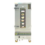 Tủ cơm công nghiệp 12 khay tích hợp điện gas