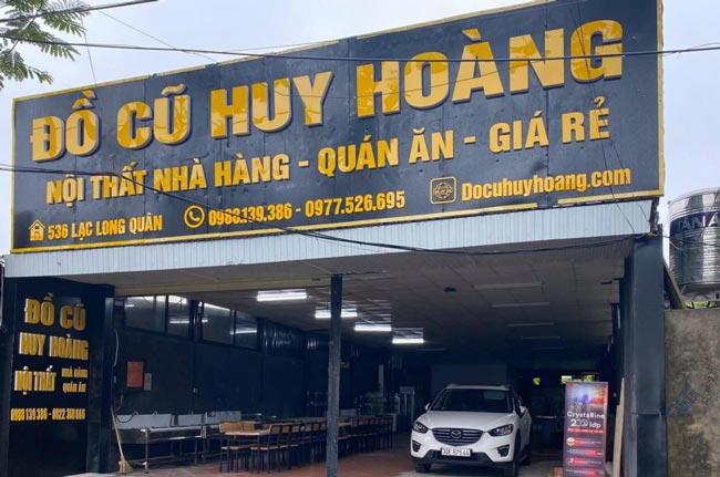 Cửa hàng đồ cũ Huy Hoàng, địa chỉ bán tủ kính bán hàng cũ