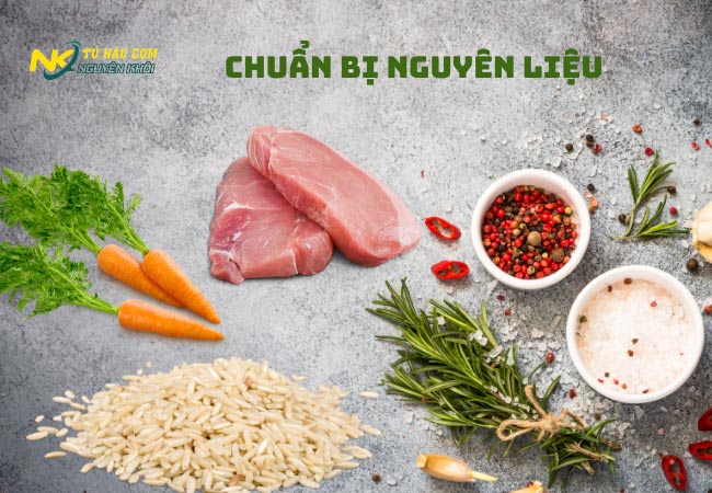 Chuẩn bị nguyên liệu trước khi bắt tay vào nấu cơm