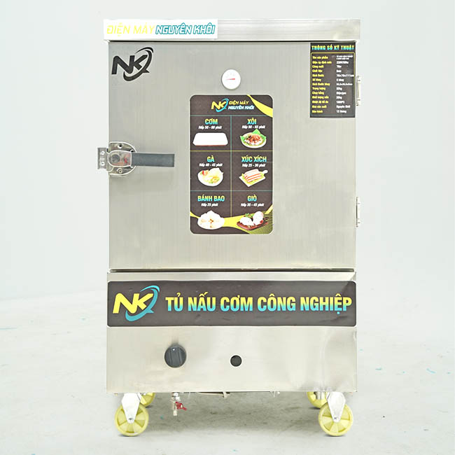 Tủ nấu cơm 6 khay gas 