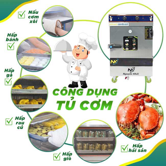 Khả năng nấu hấp đa năng