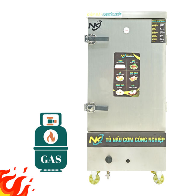 Tủ nấu cơm 30kg dùng gas