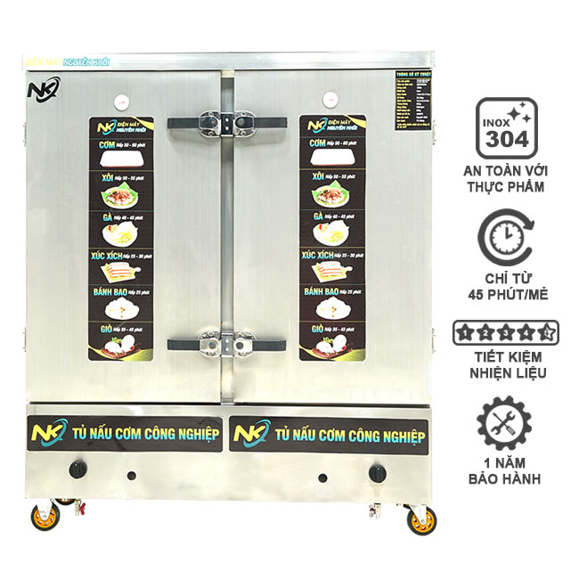 Tủ hấp bánh bao 24 khay