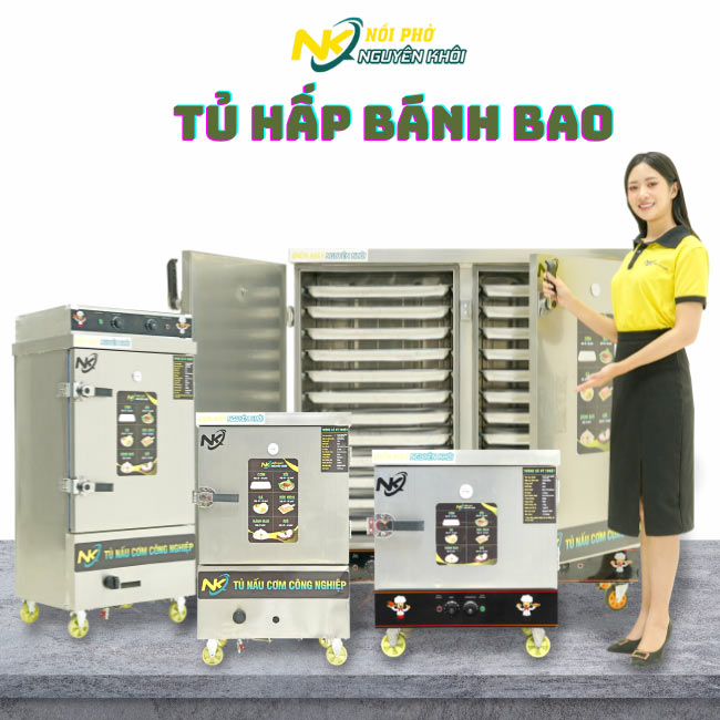 Tủ hấp bánh bao hiện đại