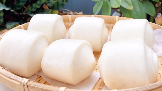 Bánh bao sữa không cần bột nở