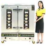 Tủ nấu cơm 24 khay điện gas NK-24KDGR