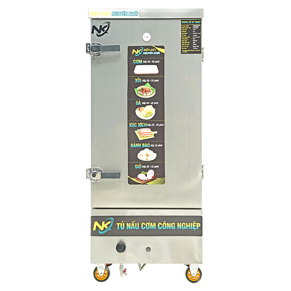 Tủ nấu cơm 12 khay điện gas NK-12KDGR