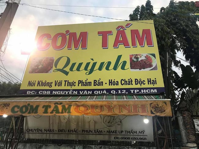 Quán cơm tấm Quỳnh