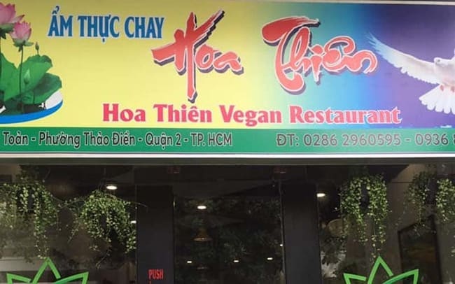 Quán cơm chay Hoa Thiên